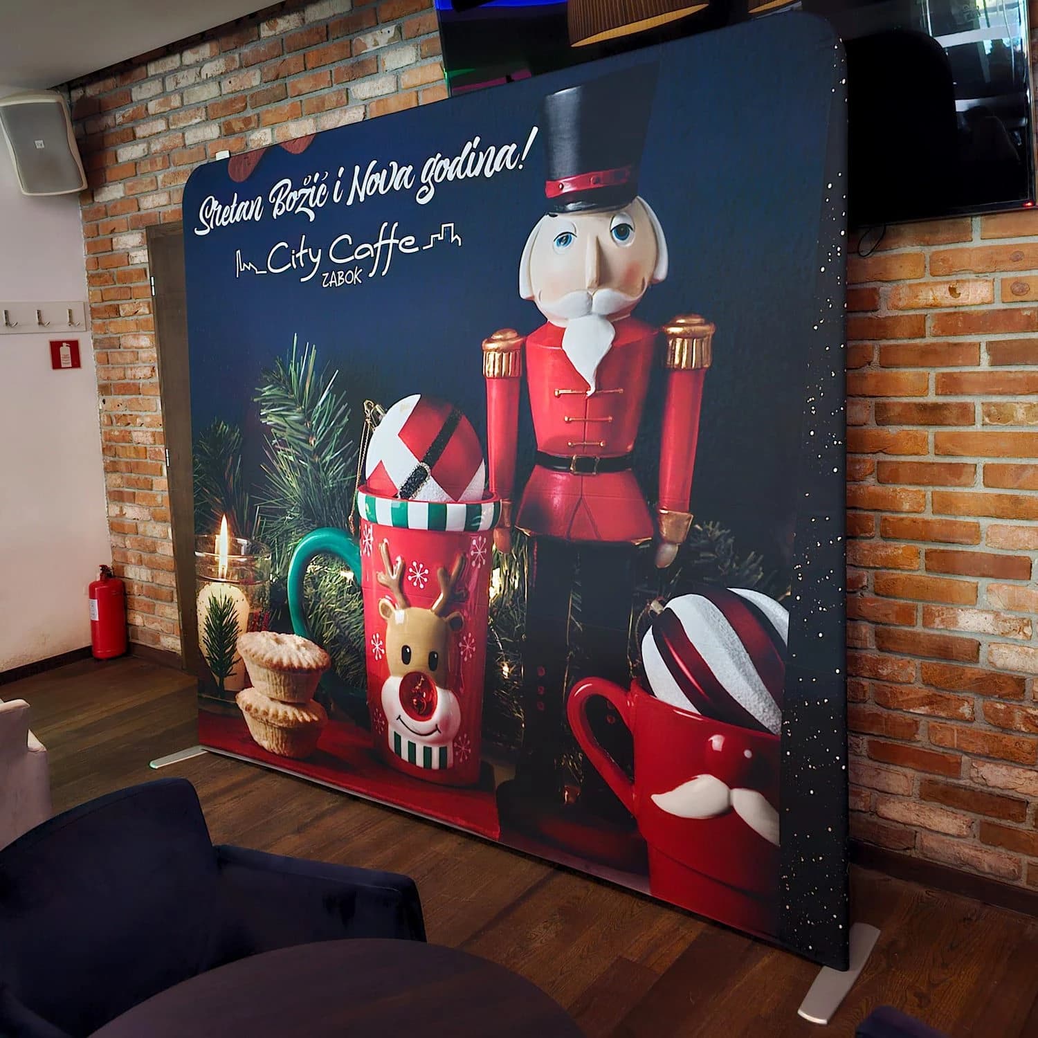 Foto pozadina City Caffe Zabok - oprema za event