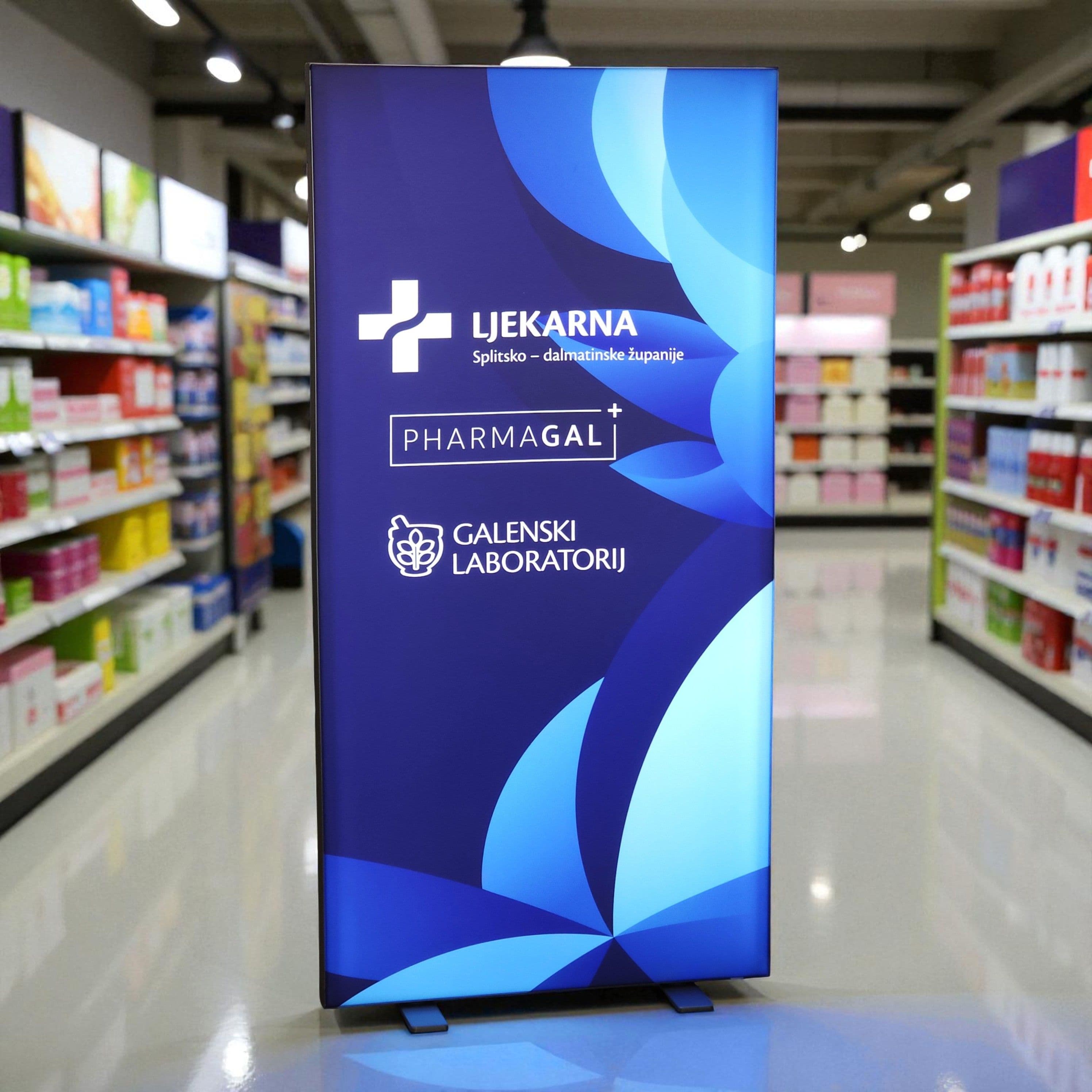 Pharmagal promo pult - sklopivi sajamski sustav