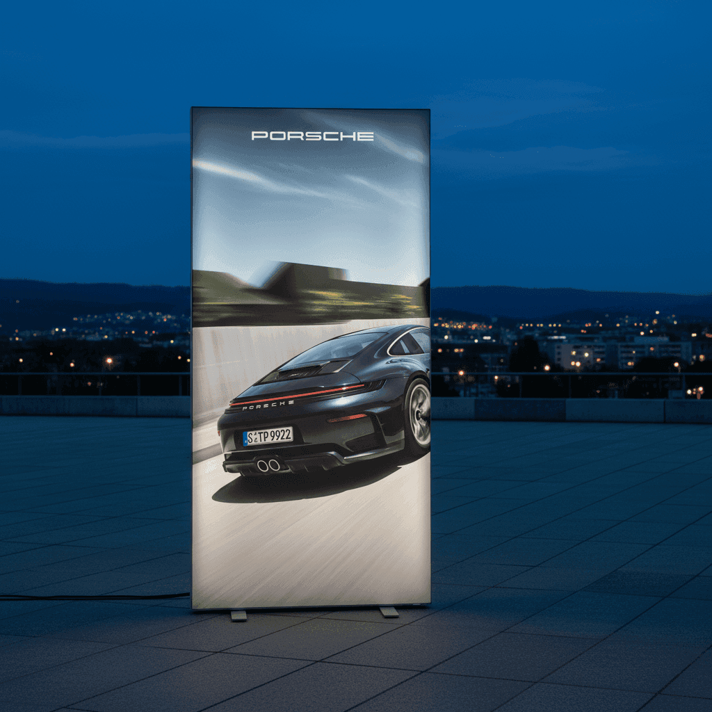 LED UP Lightbox za autosalone