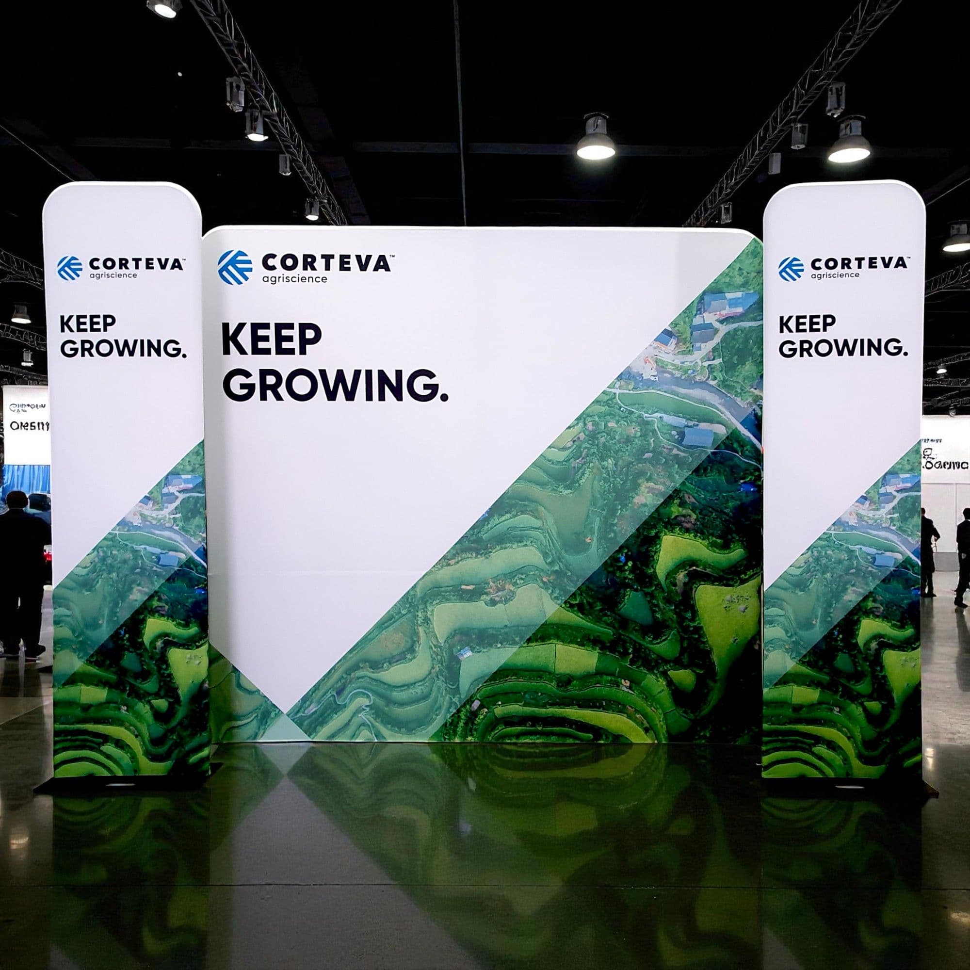 Corteva Agriscience modularna tekstilna scenografija u sajamskoj hali