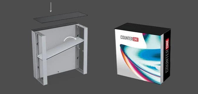 Promo pult LEDUP counterONE - slika 3