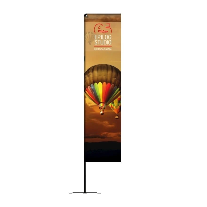 Beach flag SQUARE komplet