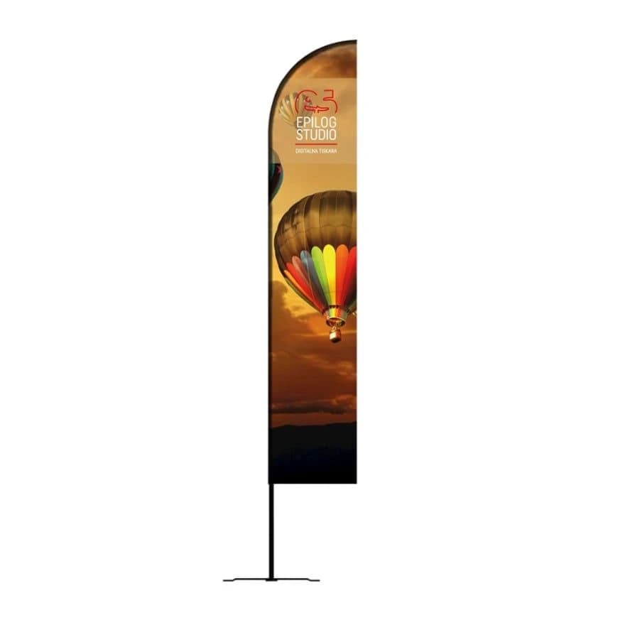 Beach flag FEATHER komplet