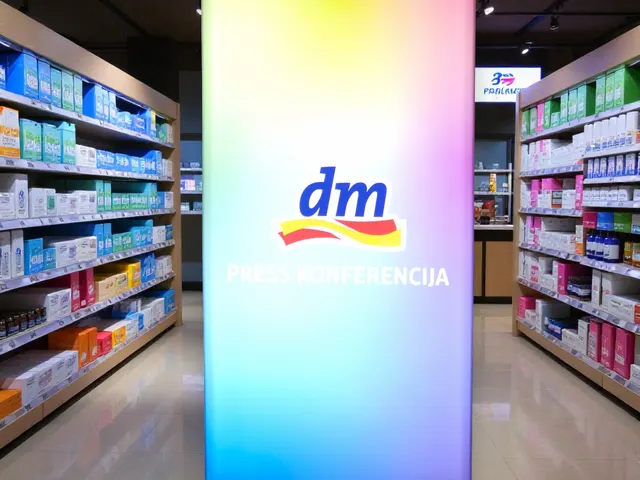 Brendirana scenografija za dm press konferenciju